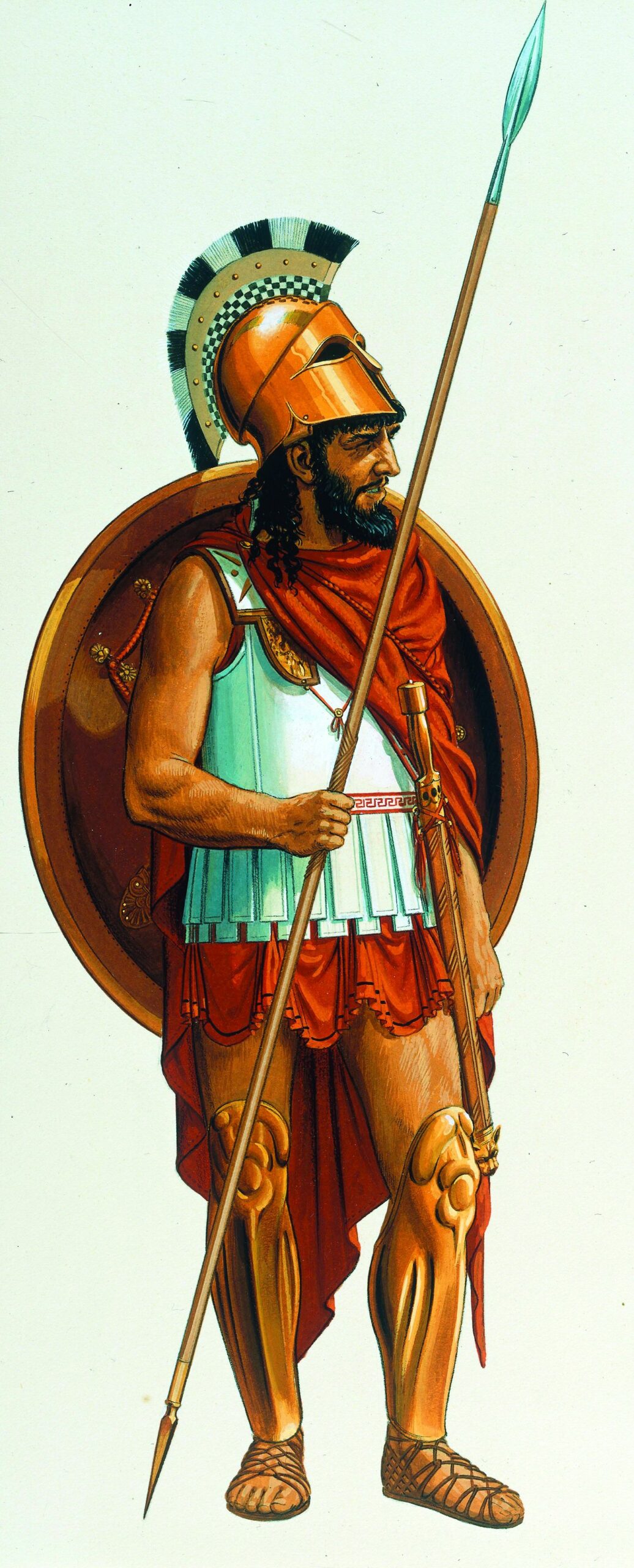 ancient athenian warriors drawings