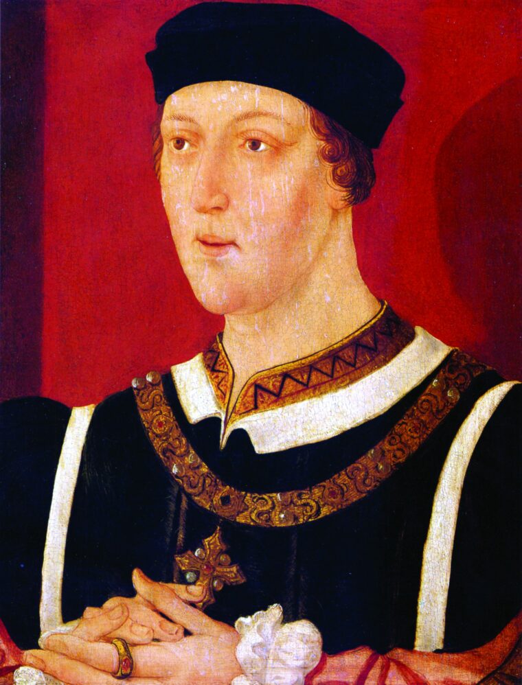 Henry VI’s emotional instability and weakness are evident in this contemporary portrait.