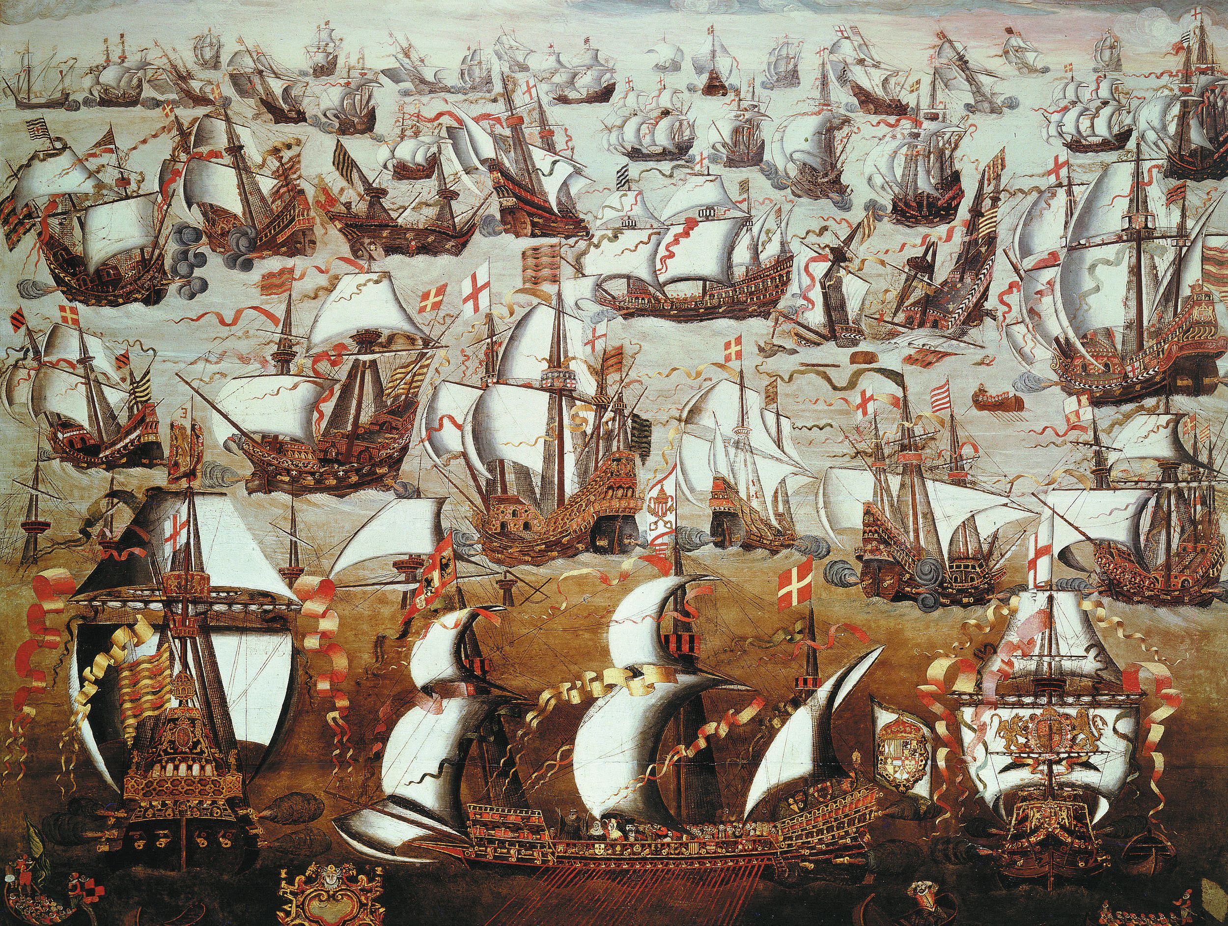 The Armada that left Spain in the spring of 1588 numbered an astonishing 130 vessels, 8,000 sailors, and 20,000 soldiers. It was still not enough to defeat the brilliantly led English fleet, bad weather, and bad luck. 