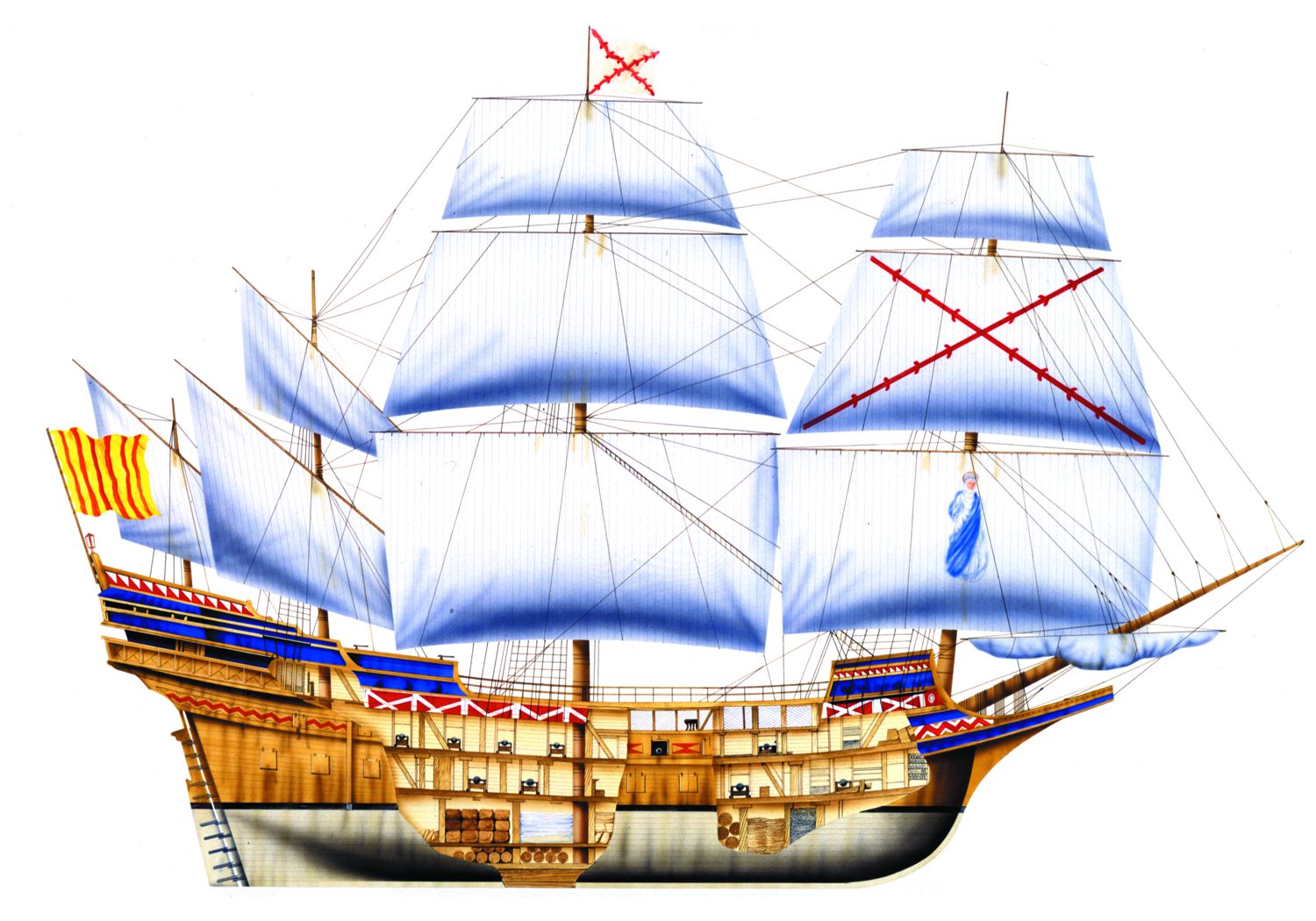 San Martin, flagship of the Armada.