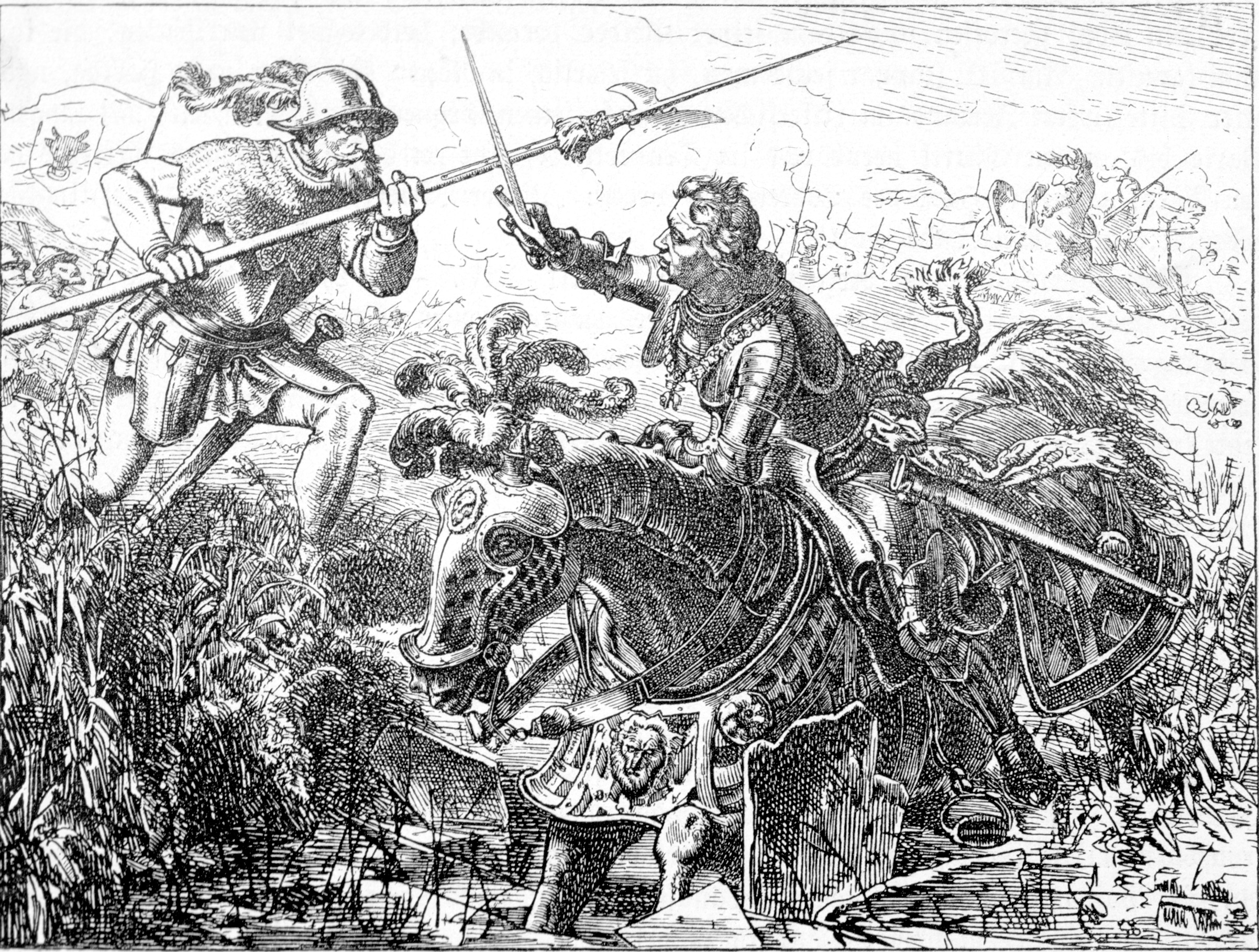 Charles fought to the end at Nancy, this being one version by a German engraver.