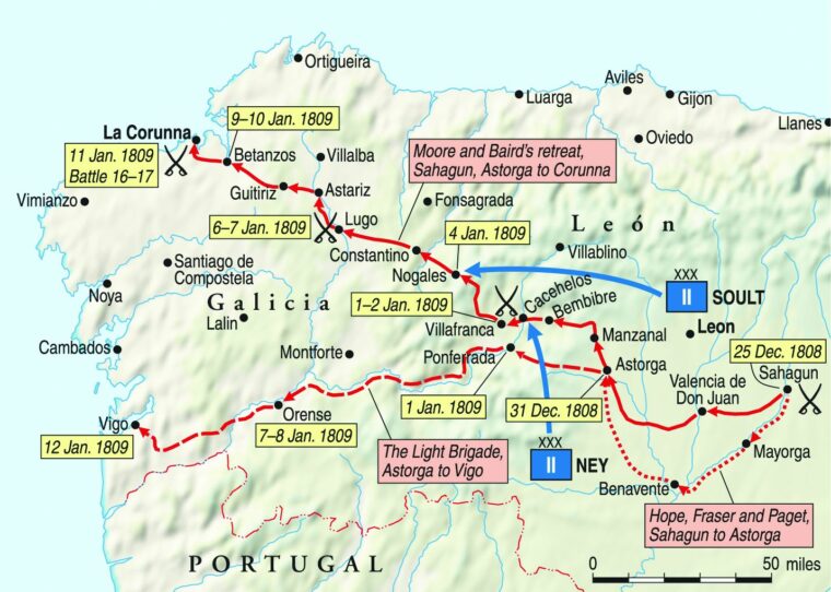 Dismal British Retreat To Corunna Warfare History Network 1712