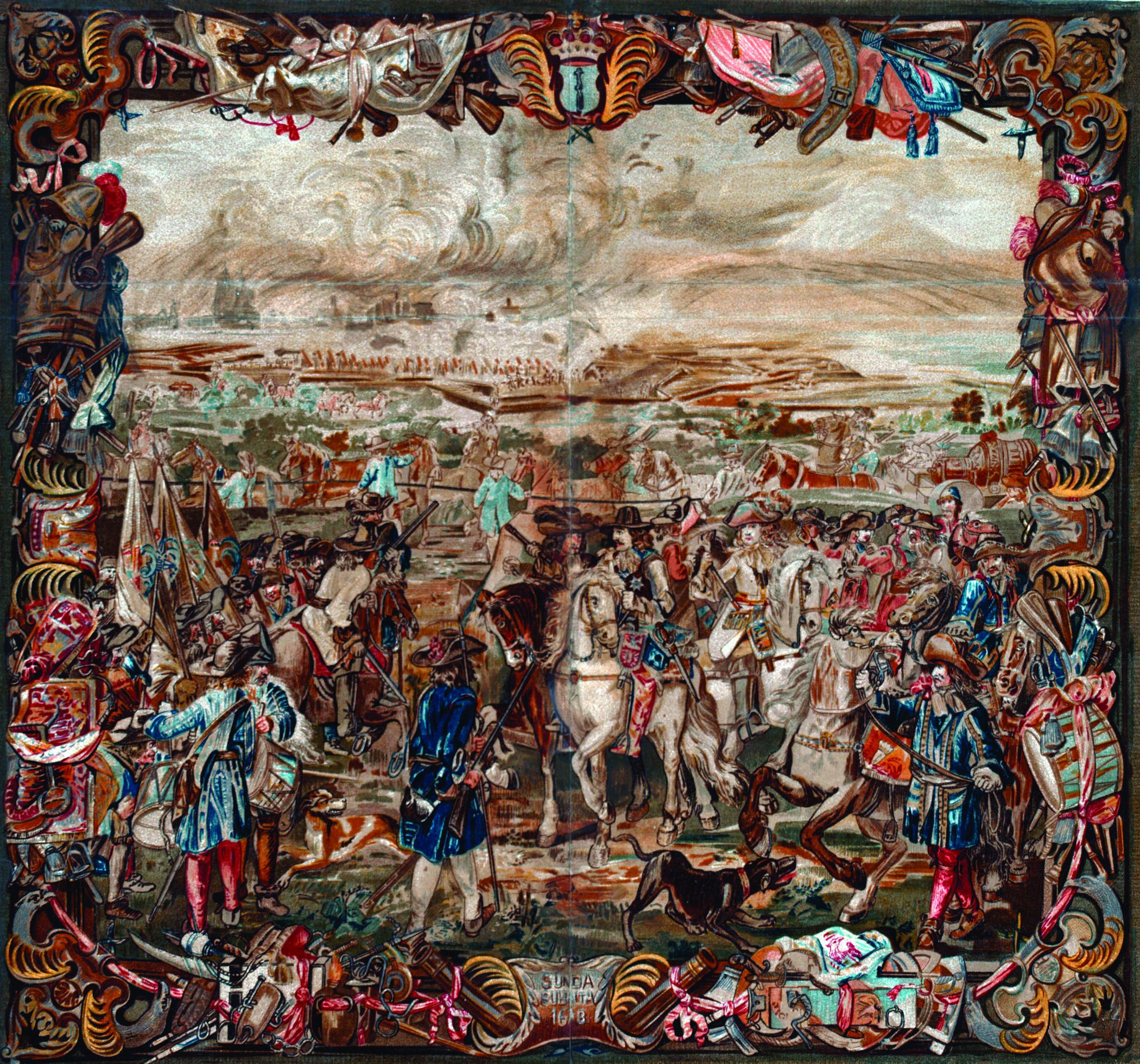 The Great Elector besieges Stralsund in this 17th-century tapestry.