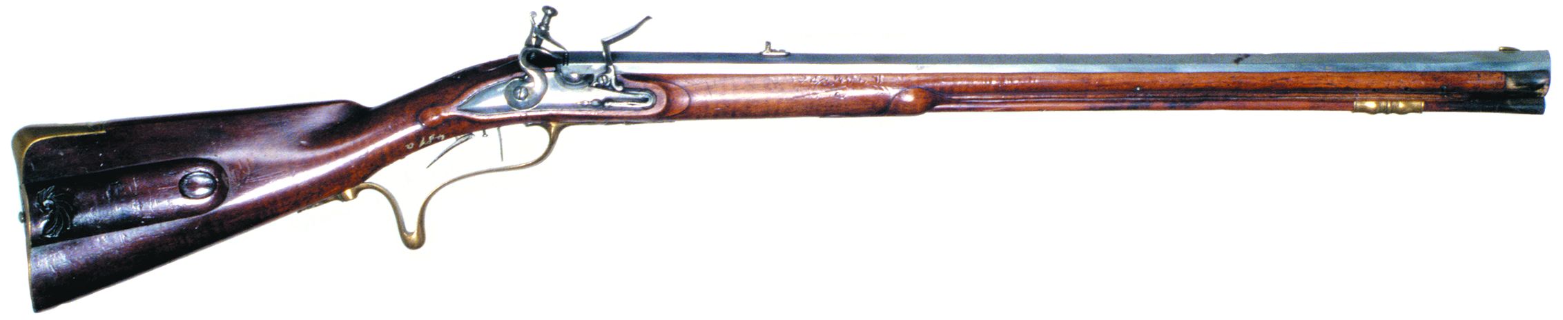 This Hessian Jäger rifle was made by Bernard Pistor in Cassel in 1769.