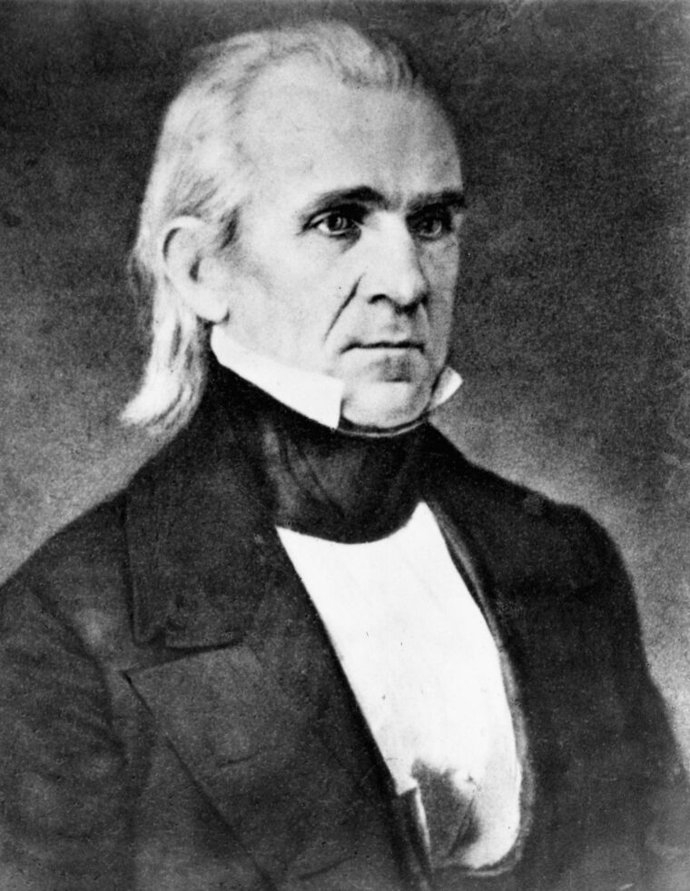 President James K. Polk, author of Manifest Destiny.