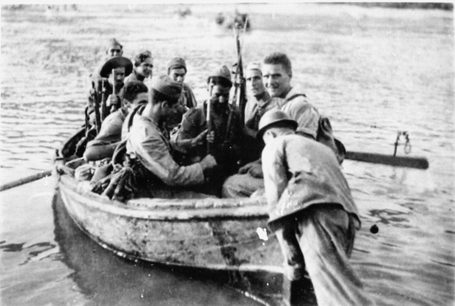 Mac Paps cross the Ebro River at the start of their ill-fated last offensive.