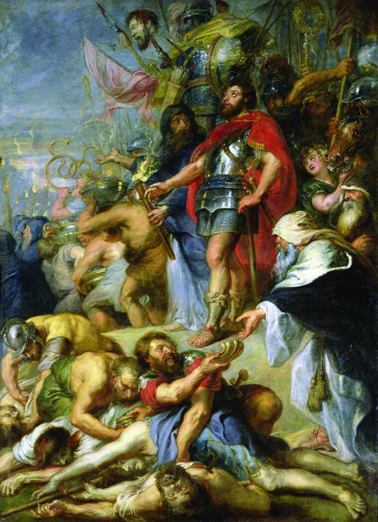 The Triumph of Judas Maccabeus, by famed artist Peter Paul Rubens, captures the legendary allure of the Jewish rebel leader.