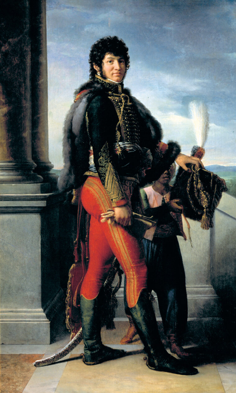 Cavalryman Joachim Murat led an assault near Canaan against five thousand Turks without the loss of a single man.
