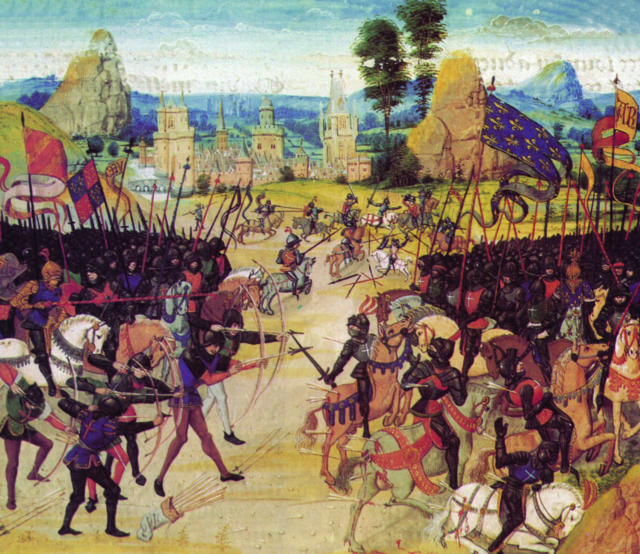 English bowmen devastated the flower of French chivalry at Poitiers, much as they would do half a century later at Agincourt. 