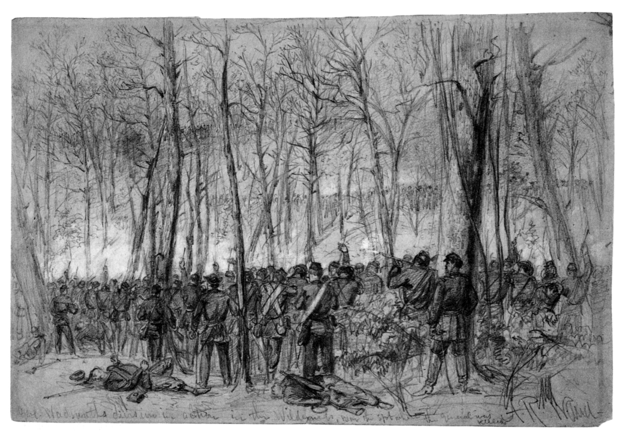 General James Wadsworth’s division continues fighting near the spot where he was fatally wounded.