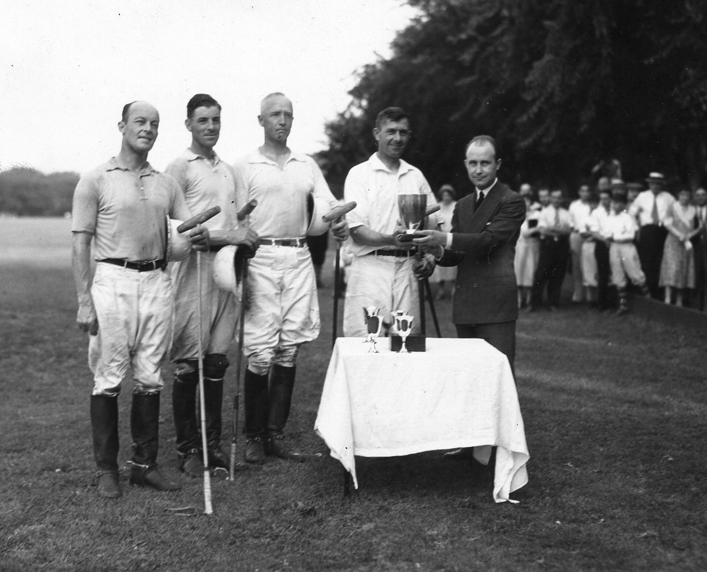 Patton (center) was a member of the War Department polo team, which won the Argentine Polo Cup in 1931. He was an experienced horseman and excelled at the aristocratic sport of polo. (National Archives)