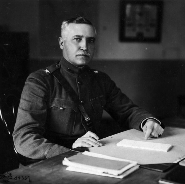 Colonel Samuel D. Rockenbach, chief of the American Tank Corps.