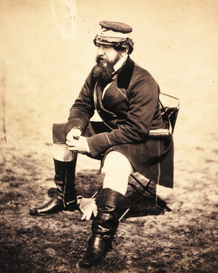 Roger Fenton’s photograph of Crimean War correspondant William H. Russel.