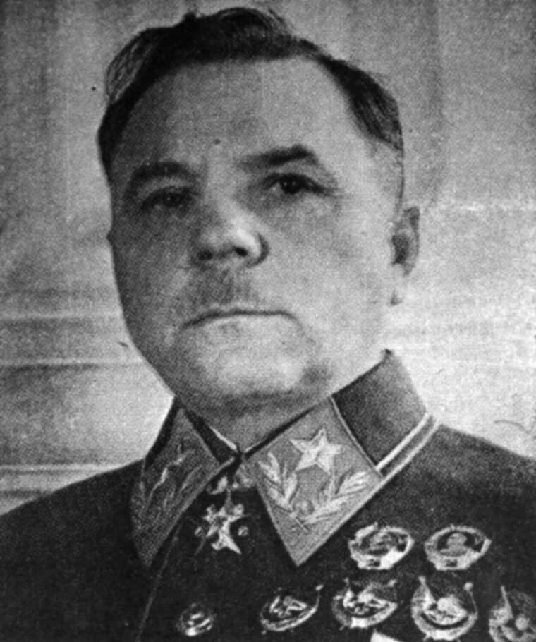 Marshal Klementi Voroshilov led the Red Army defensive effort on land near the Estonian capital of Tallinn. (Both: National Archives)