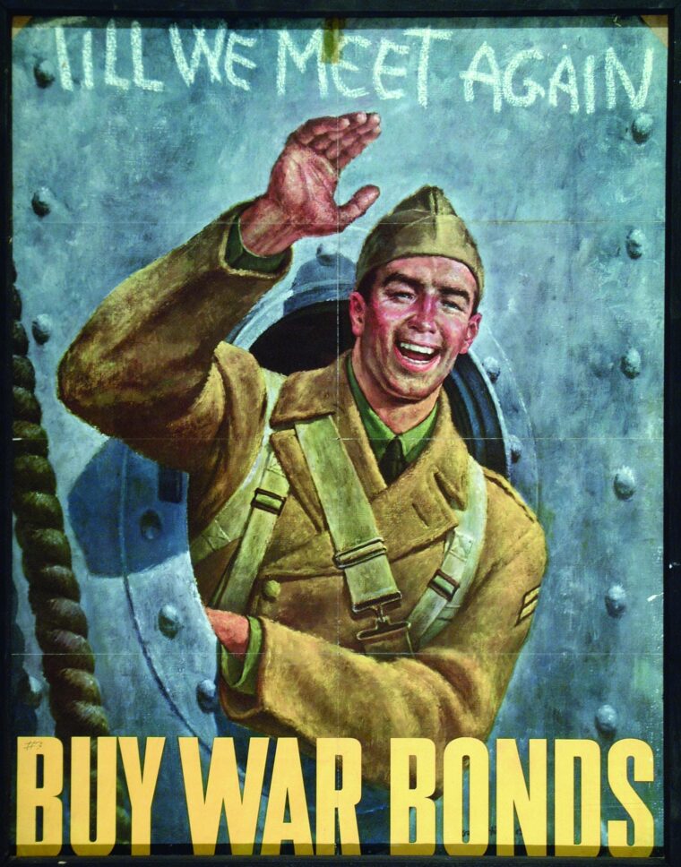 Corporate adverising was instrumental in bolstering sales of war bonds, which financed the huge expenses incurred by the U.S. government during World War II.