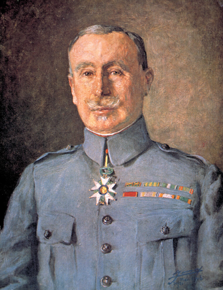 French General Robert Nivelle won reknown at Verdun for recapturing Fort Douaumont.