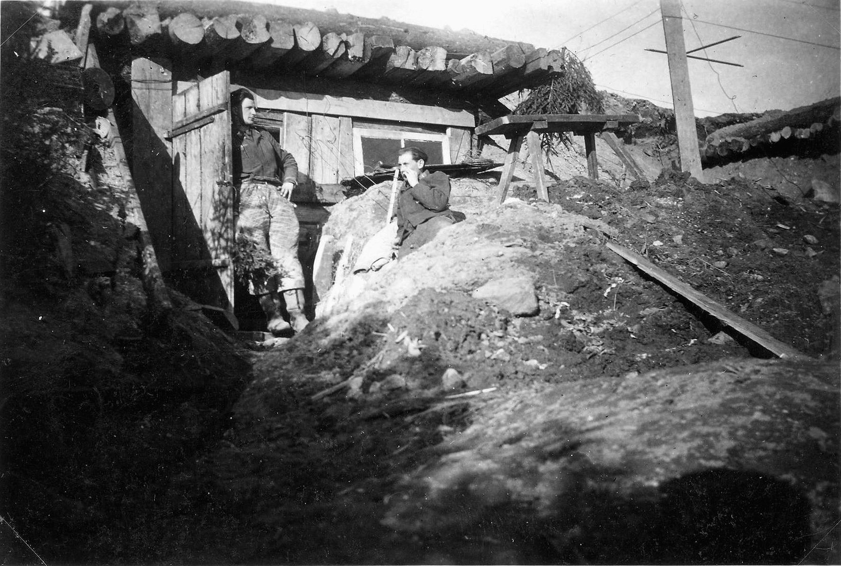 A German forward observation position northeast of Vitebsk.