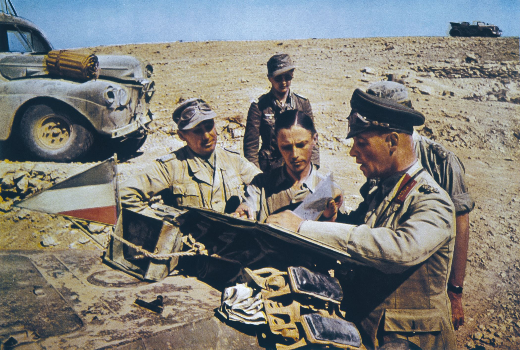 Field Marshal Erwin Rommel, commander of the Afrika Korps, earned the nickname of the Desert Fox" during a virtually uninterrupted string of victories that made him a legend.