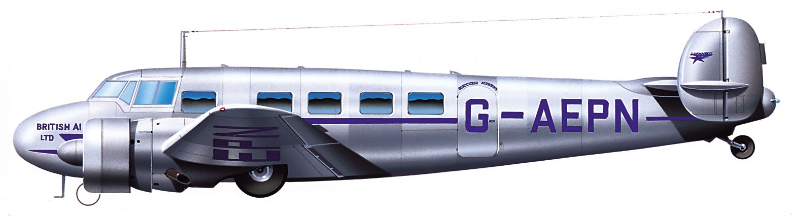 The Lockheed Electra was utilized as a passenger aircraft during the 1930s.This subject is a British Airways plane that served along Scandinavian routes.