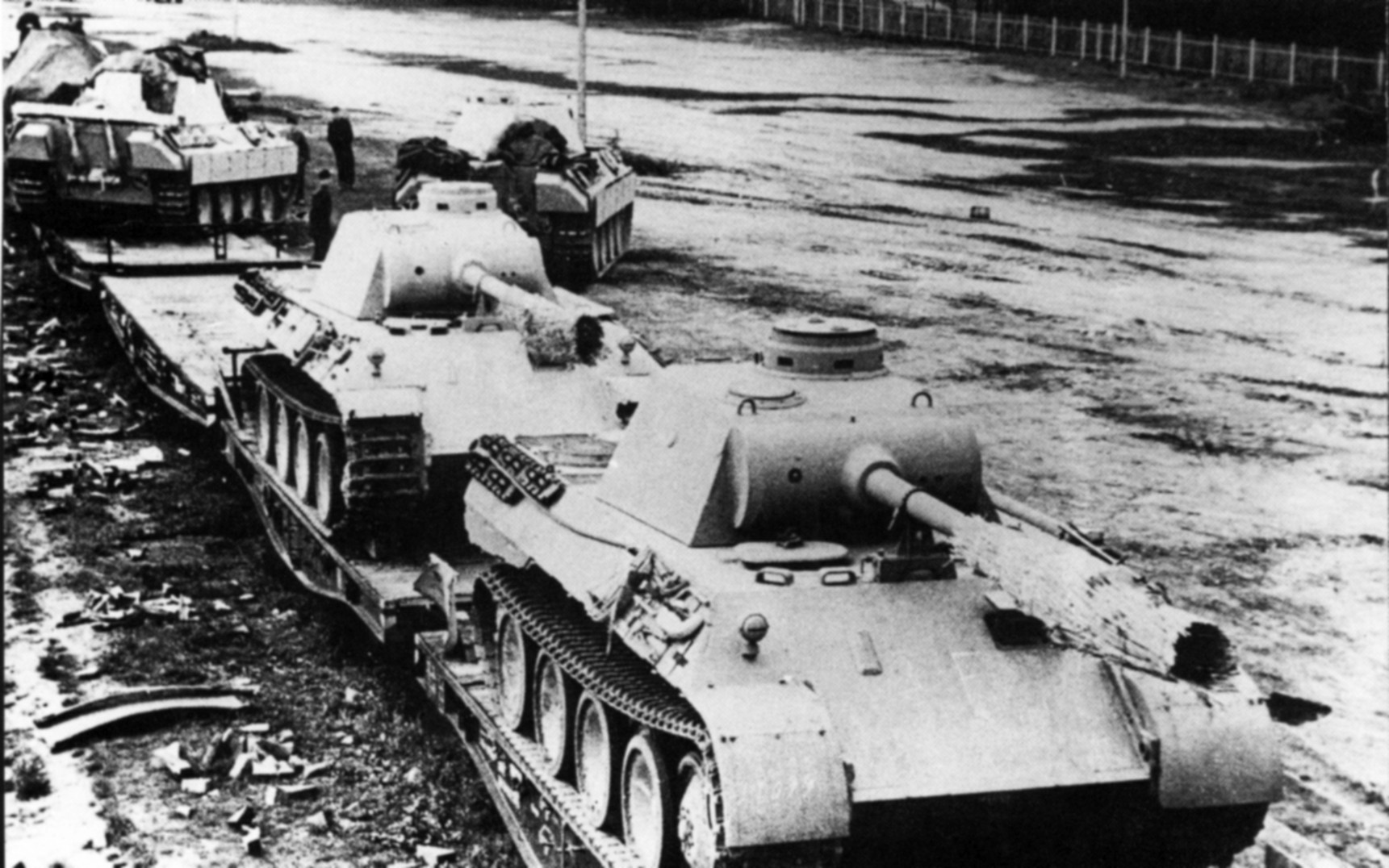 The Mark V Panther medium tank was the German response to the outstanding performance of the Red Army’s T-34. The Panther sported sloped hull armor and a 75mm high velocity cannon.