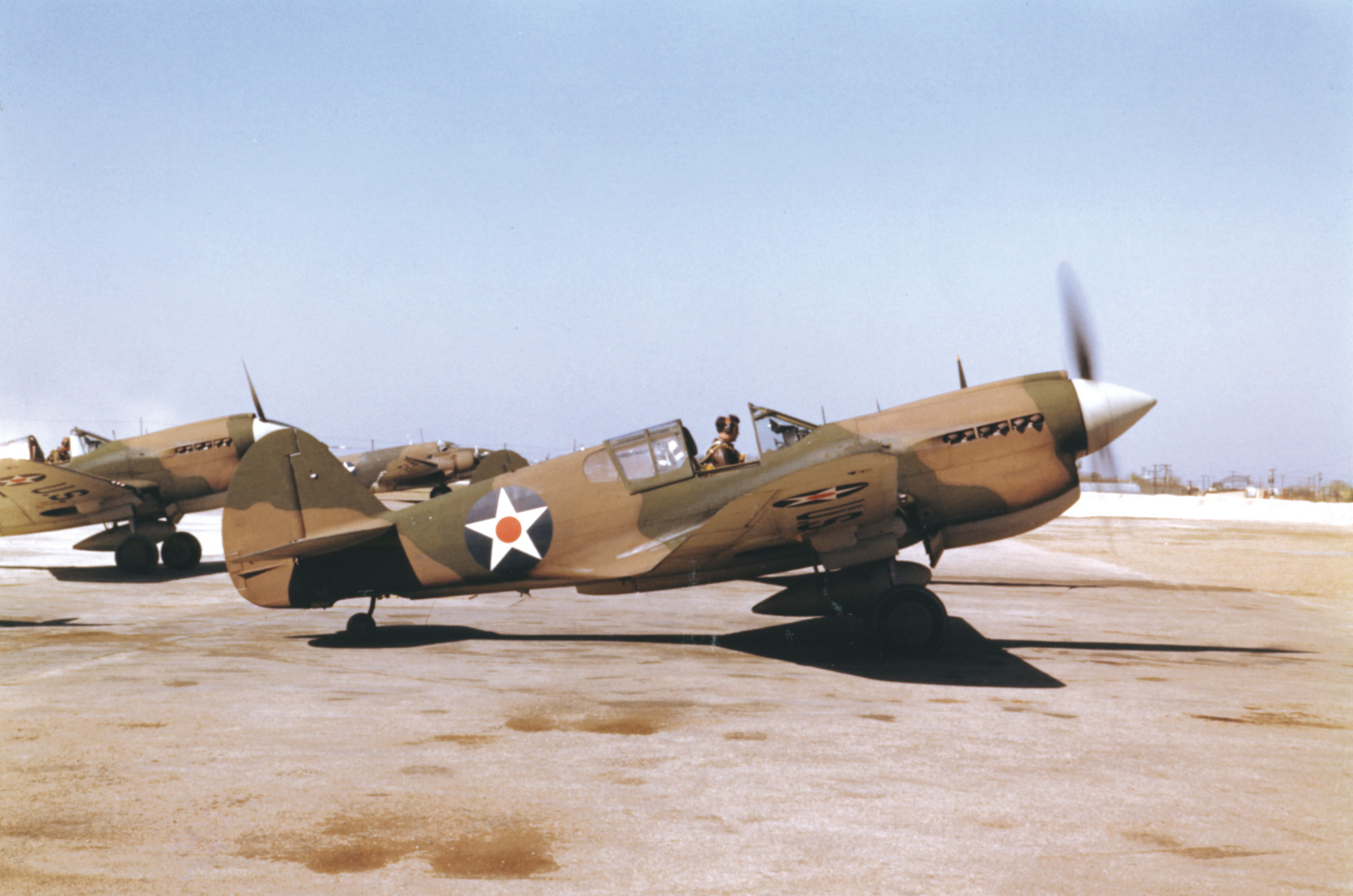 U.S. forces in the Philippines received the Curtiss P-40 Tomohawk fighter as a replacement for the aging P-26.