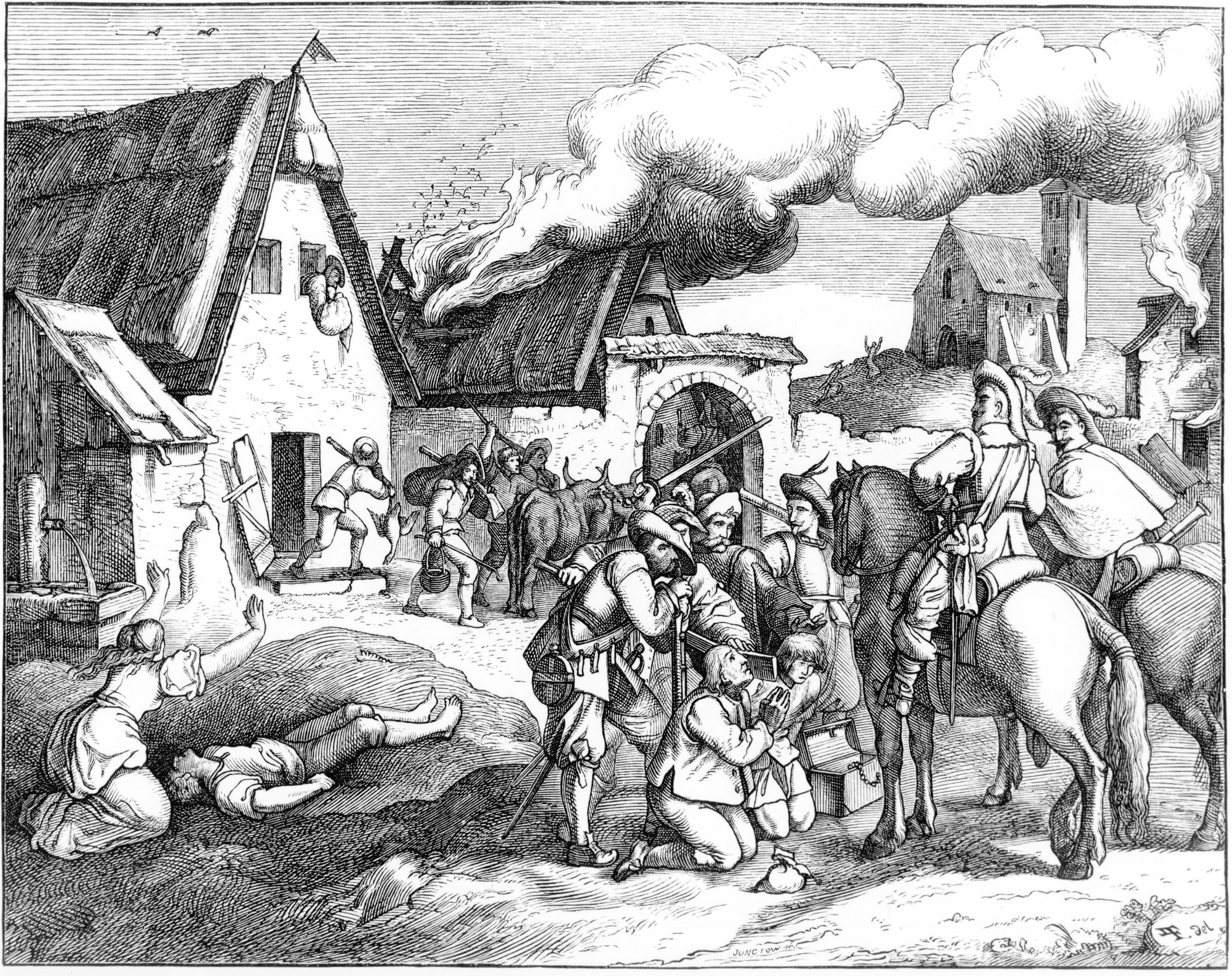A sweeping panorama of the Battle of Nördlingen gives a stark view of the confused but desperate fighting. 