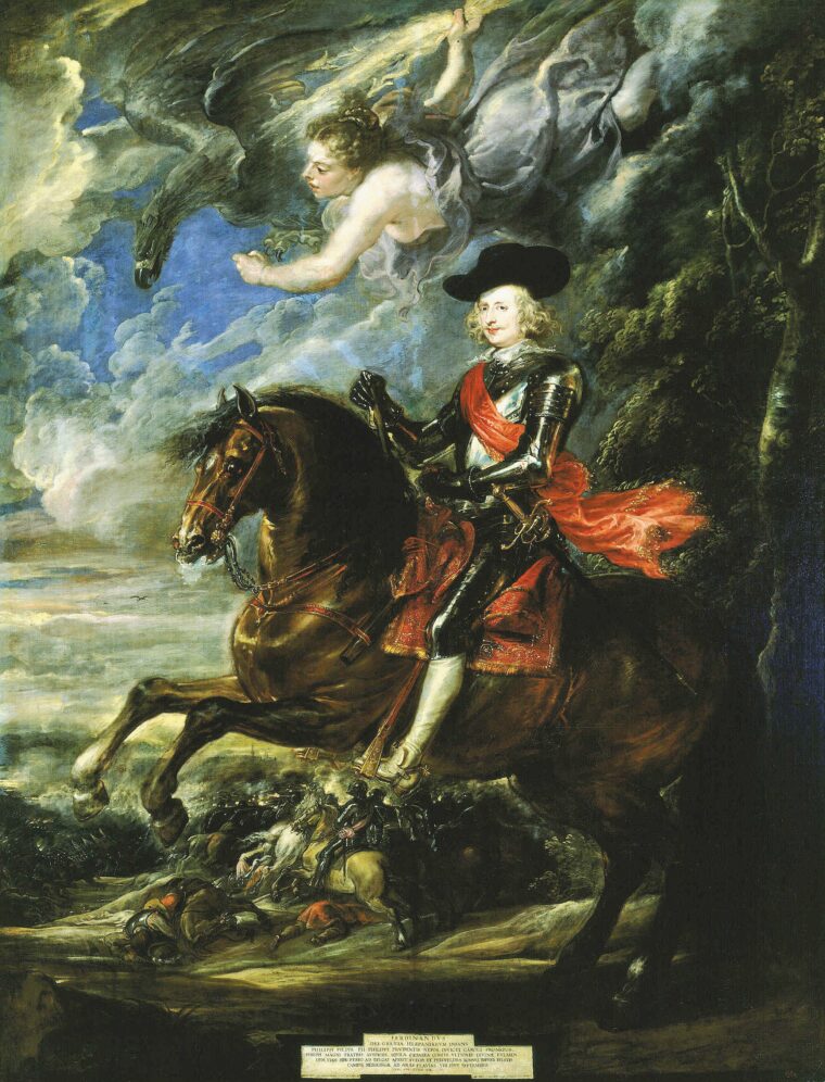 Twenty-six-year-old Archduke Ferdinand, the new Holy Roman Emperor, led the Catholic forces at Nördlingen. Painting by Peter Paul Rubens.