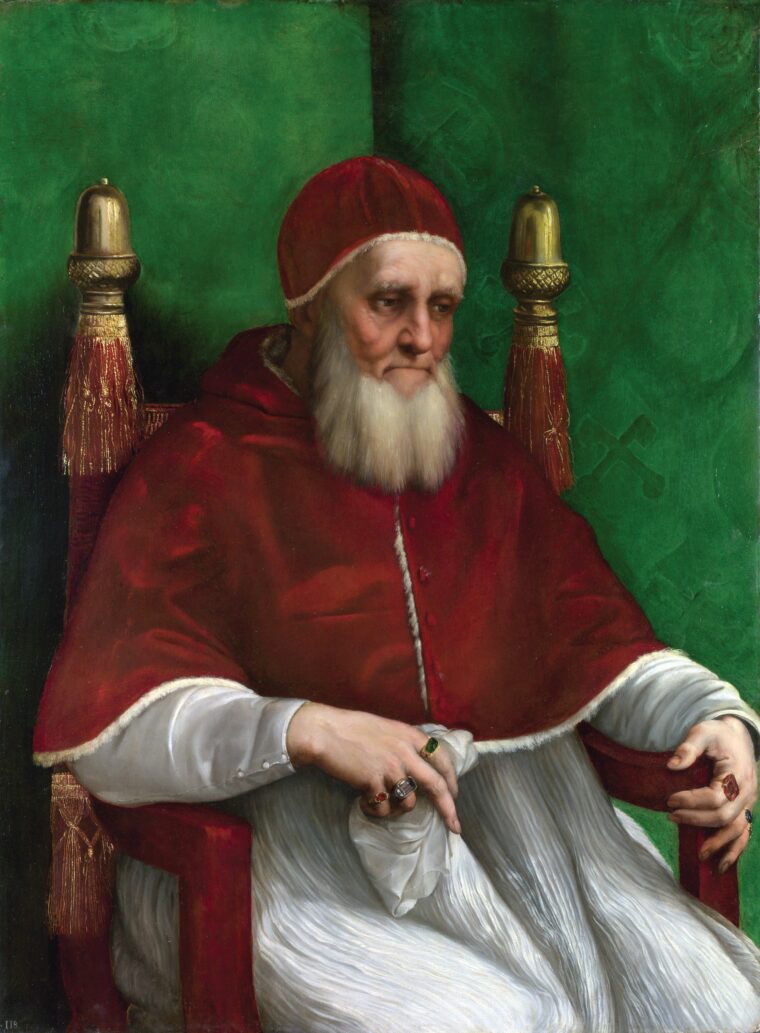 Pope Julius in 1512, depicted by the master painter Raphael.