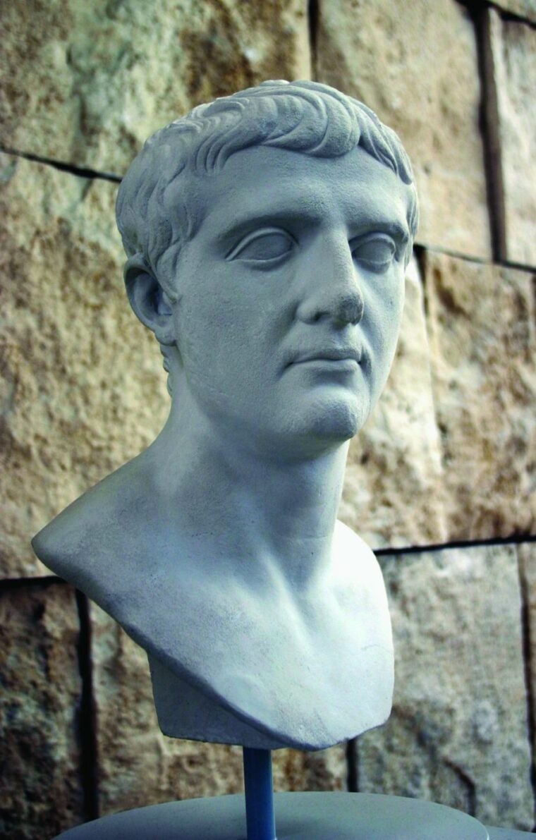 A Roman bust believed to be Drusus. His military accomplishments were celebrated long after his death.