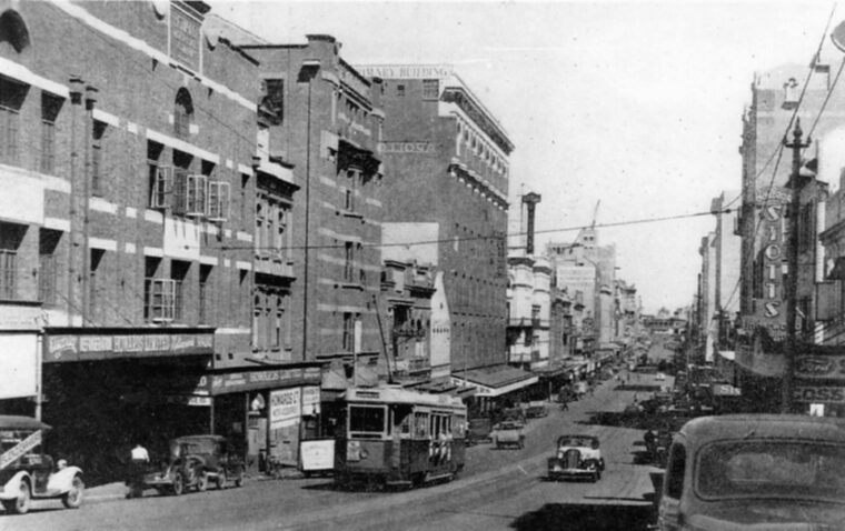 A view of wartime Brisbane belies the rift that developed between members of U.S. and Australian military in the overcrowded city during 1942.