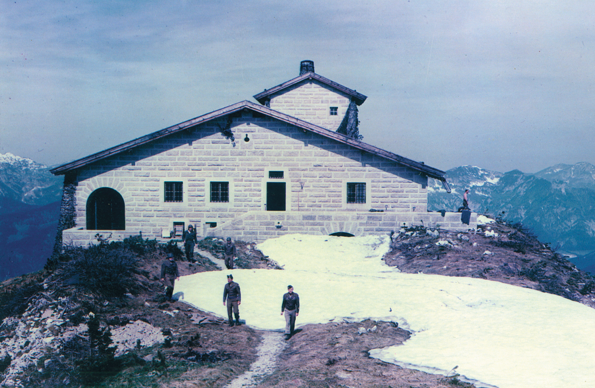 Hitler’s Eagle’s Nest offered panoramic views of the Alpine countryside. An attempt to assassinate the Nazi leader failed; however, the Führer committed suicide days later.