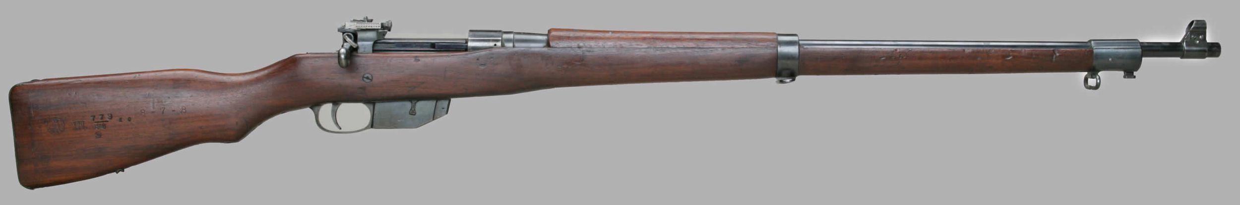An original Ross MKIII rifle. The weapon was handsome but fragile.