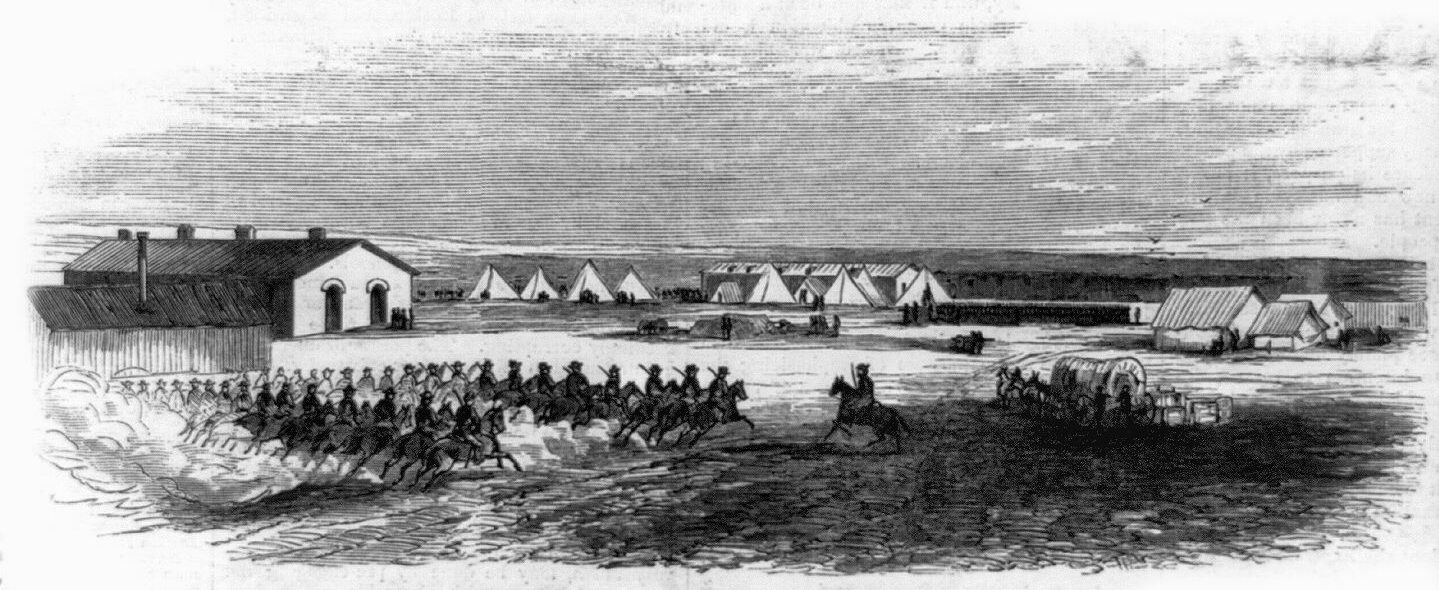 Fort Wallace, Kansas, where the ill-fated expedition started.