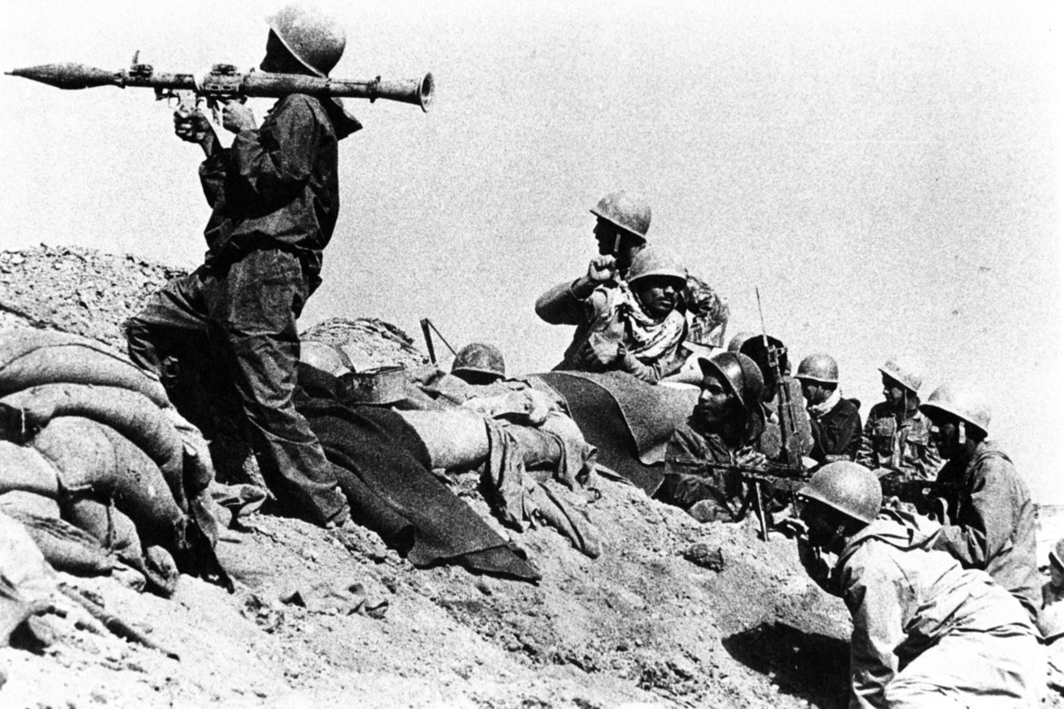 Iranian strategy was based on heavy land offensives in which lack of materiel was balanced by sheer masses of men. The slaughter was predictable.