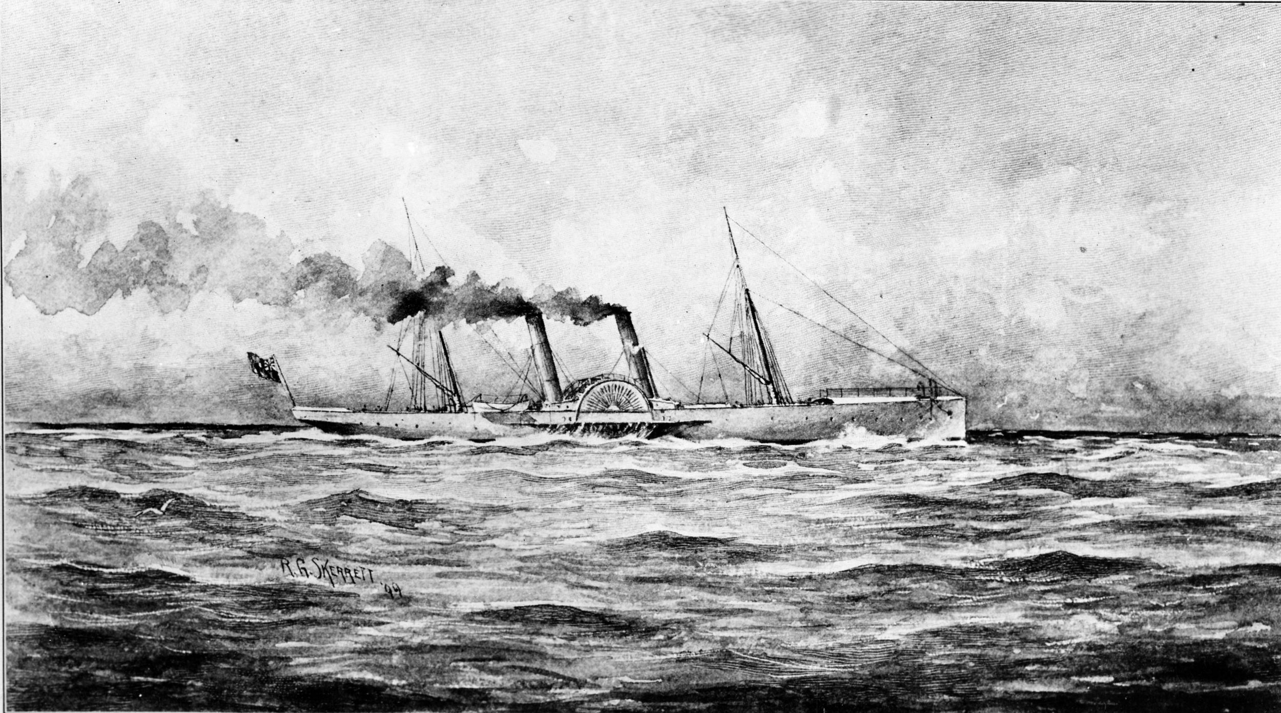 The original Banshee, built in 1862 in Liverpool, was captured in 1863 and sold to the U.S. Navy; she became part of the North Atlantic Blockading Squadron. 