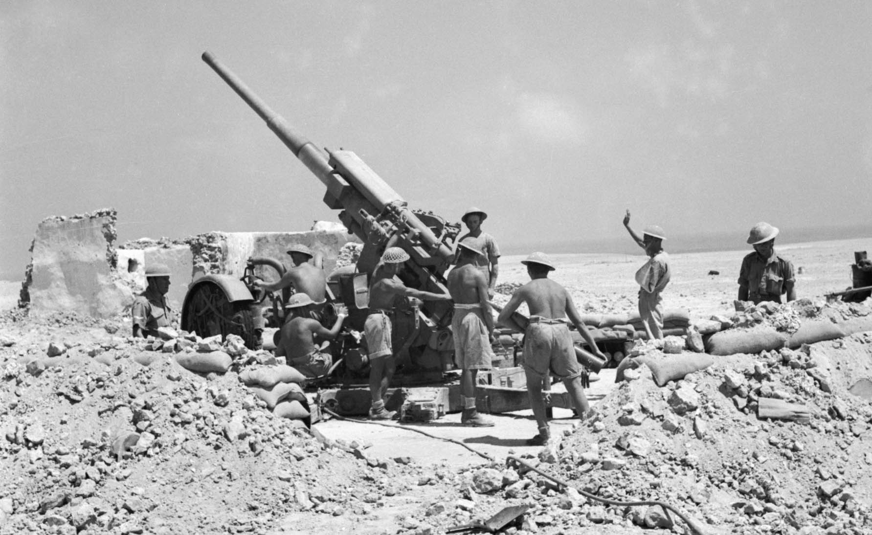 The British 3.7-inch antiaircraft gun might have served as an effective counter to heavy German armor in the North African Desert.