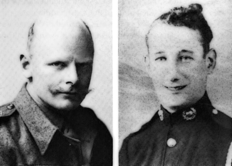 Major Herbert “Blondie” Hasler (left) and Marine William Sparks survived the hazardous Operation Frankton and were decorated for their bravery. 