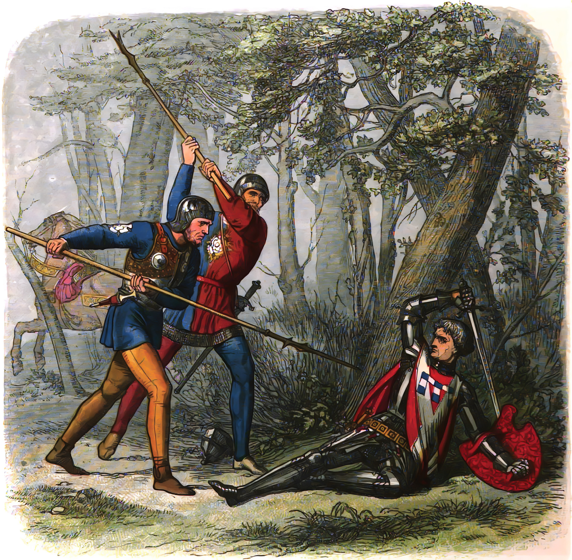 Nineteen-year-old Richard, Duke of Gloucester, ably led the Yorkist vanguard at Barnet. A thick mist the morning of the battle served to further complicate the difficult task of telling friend from foe on a battlefield where the combatants fought for opposing English lords. 
