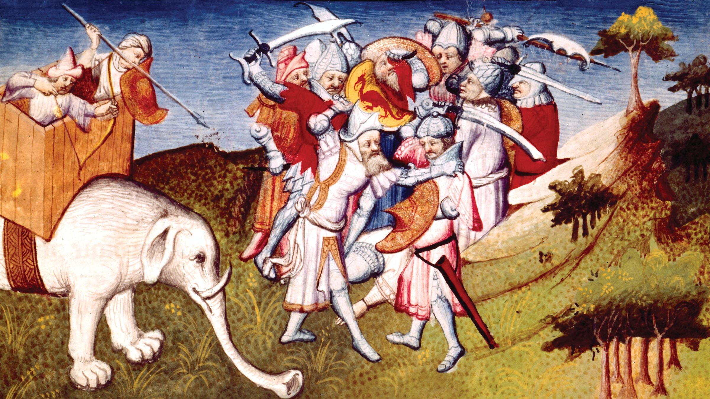 Kublai Khan’s loyalists attack the army of rebel leader Prince Nayan in 1287. By then, Kublai had completed the 74-year-long conquest of China, ending the Song Dynasty forever.