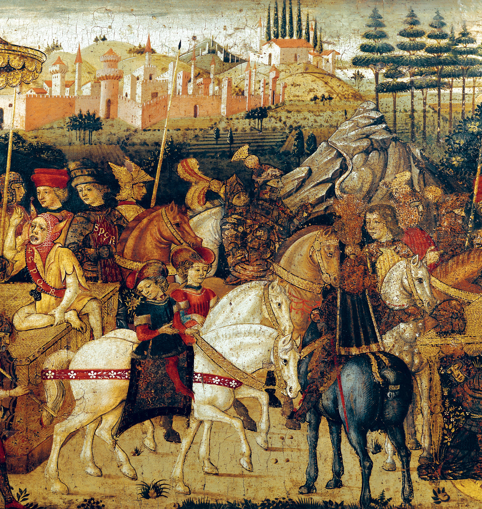 A 15th-century painting depicts Caesar’s triumph. Caesar was determined that Pompey’s army must be annihilated, so he attacked the Republican encampment to ensure his adversary’s destruction.