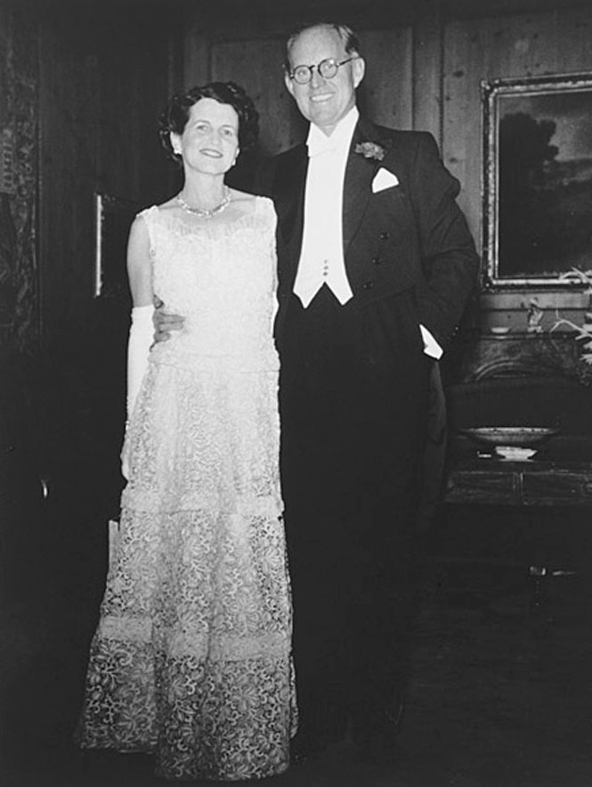 Joseph P. Kennedy, seen here with his wife Rose, served as U.S. ambassador to Great Britain and ruined his political career by opposing FDR’s perspective on war with Germany. (National Archives)