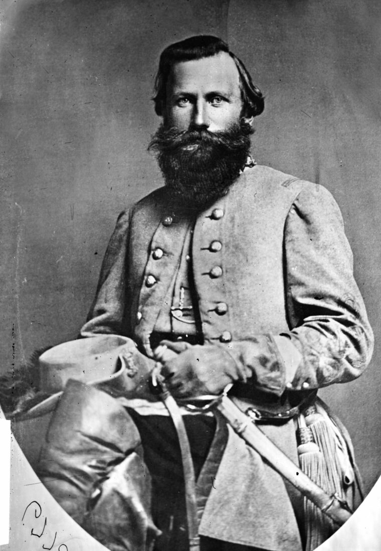 Major General James Ewell Brown (Jeb) Stuart, beau ideal of the Confederate cavalry, saw his stars tarnished by his late arrival at Gettysburg.