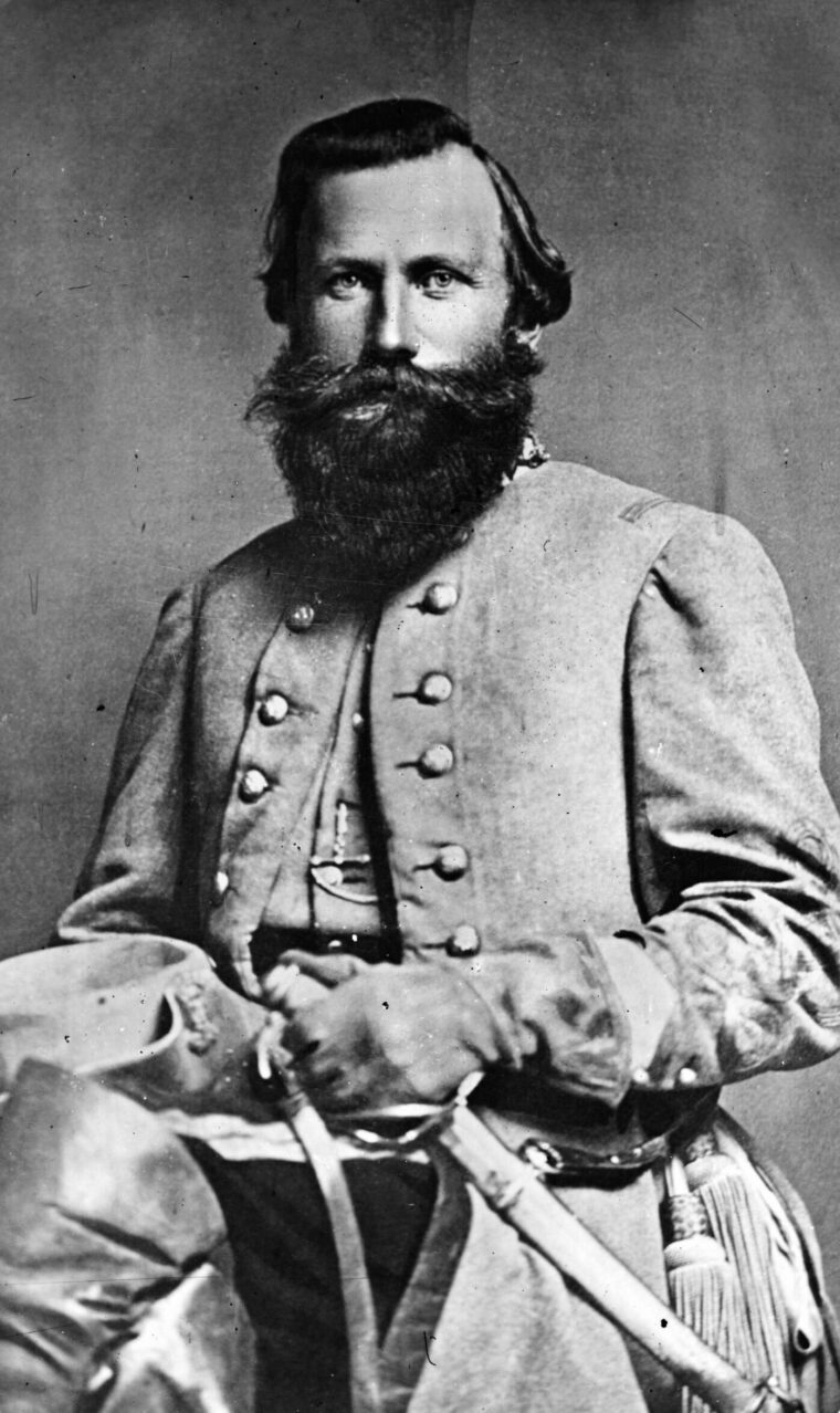 Major General James Ewell Brown (Jeb) Stuart, beau ideal of the Confederate cavalry, saw his stars tarnished by his late arrival at Gettysburg.