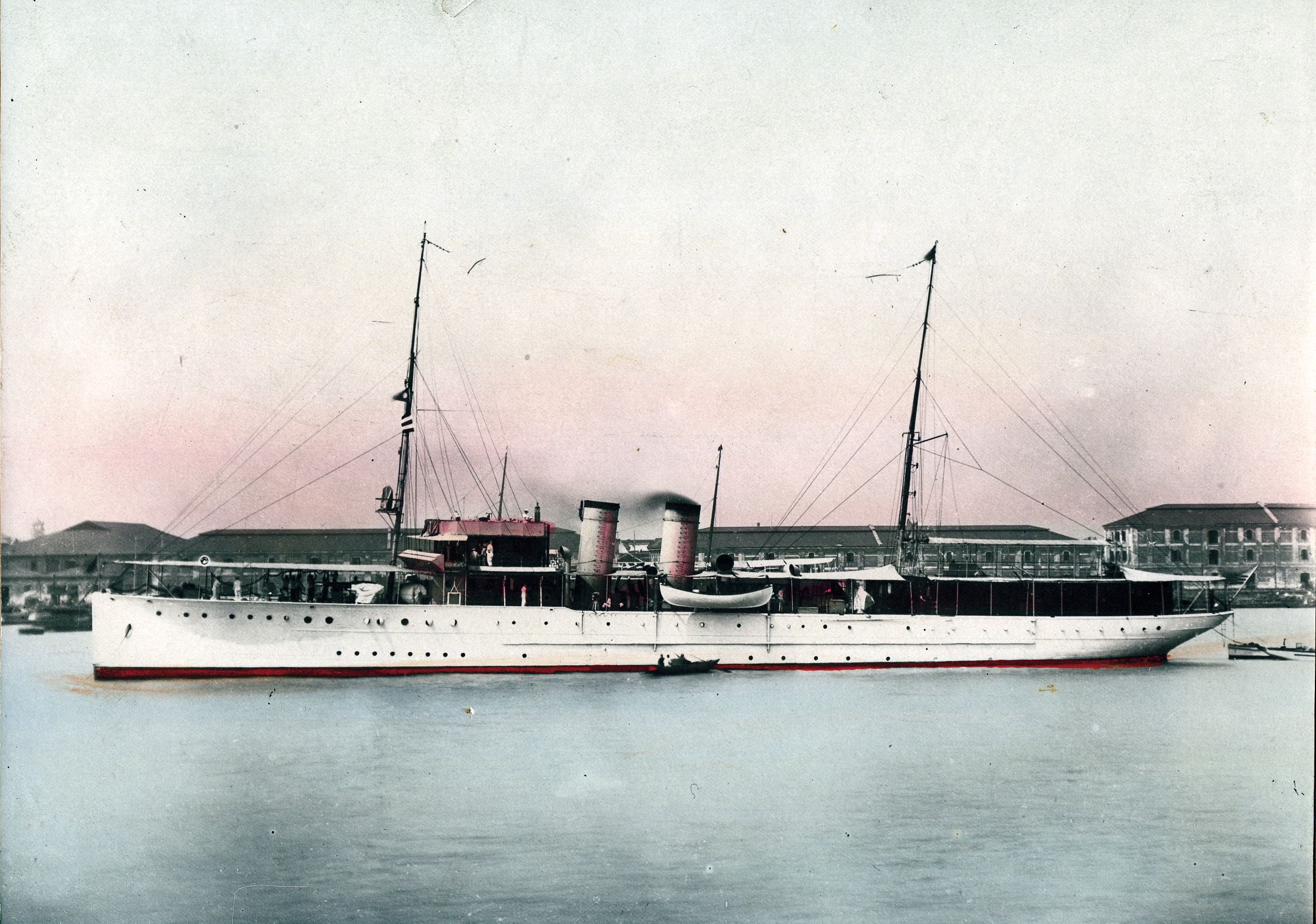 The converted yacht Isabel set sail from the harbor at Manila on December 3, 1941, and was harassed by Japanese aircraft during a clandestine voyage. The Isabel was not expected to return to Manila by those who ordered her sortie. 