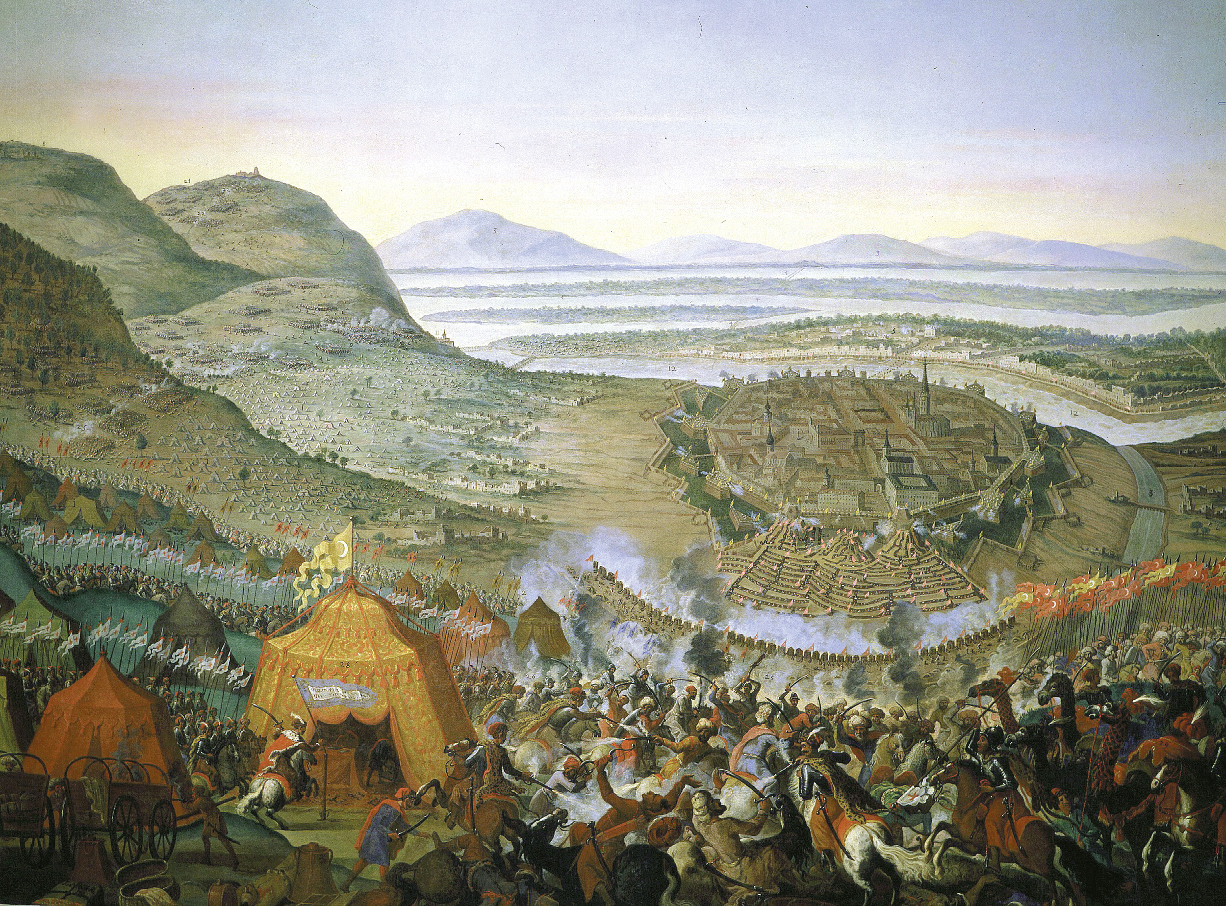 The host outside Vienna was massive and formidable. The besieged had little hope except in a relief army, which needed to be of considerable strength. 