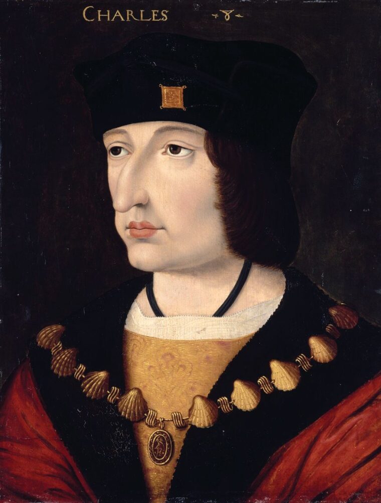 Charles VIII, crowned king in 1483  at age 13, built up a large French Army, including powerful artillery. 