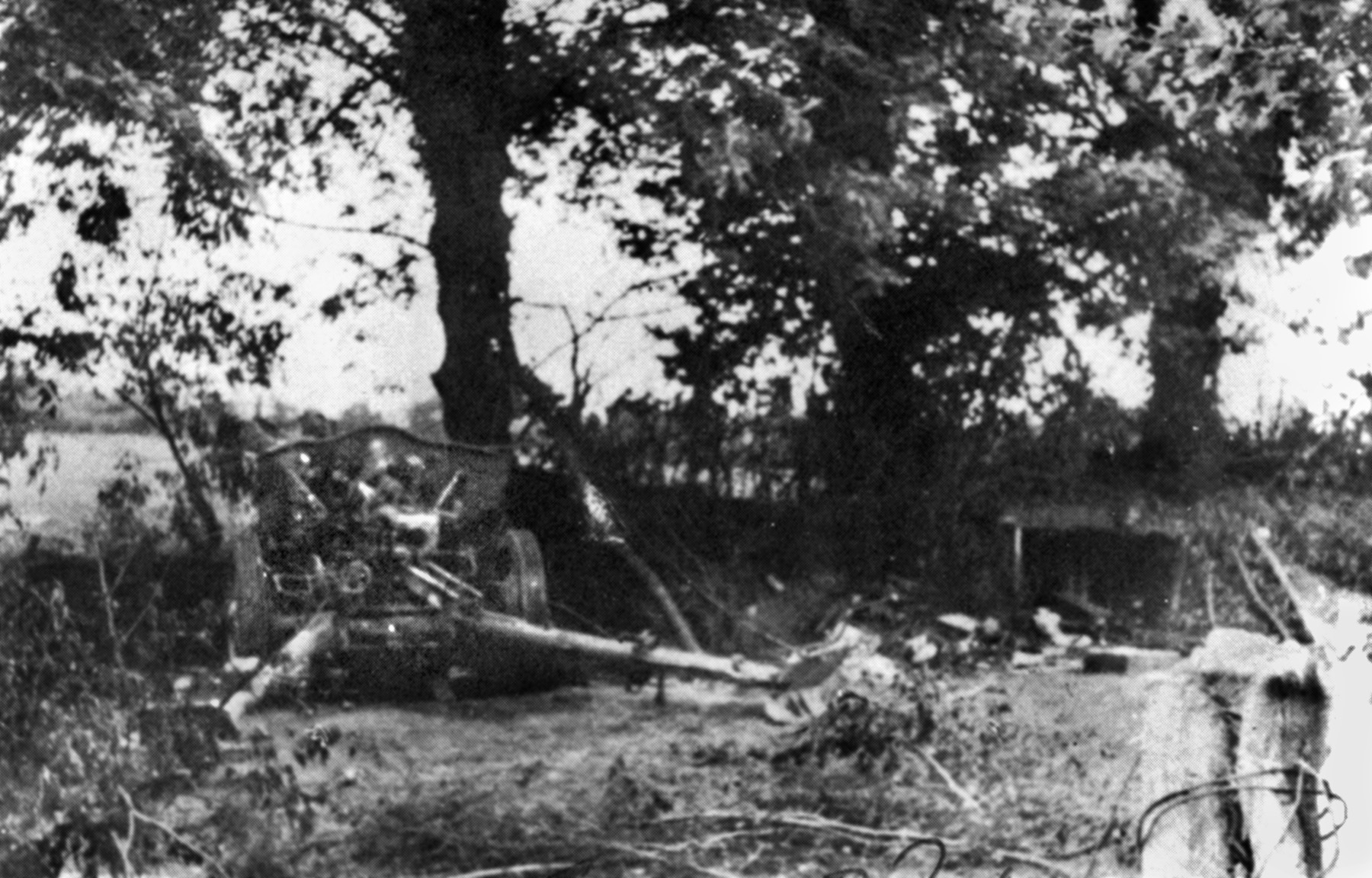 One of the German artillery guns knocked out by Easy Company. Malarkey almost lost his life there trying to retrieve a German Luger pistol. 