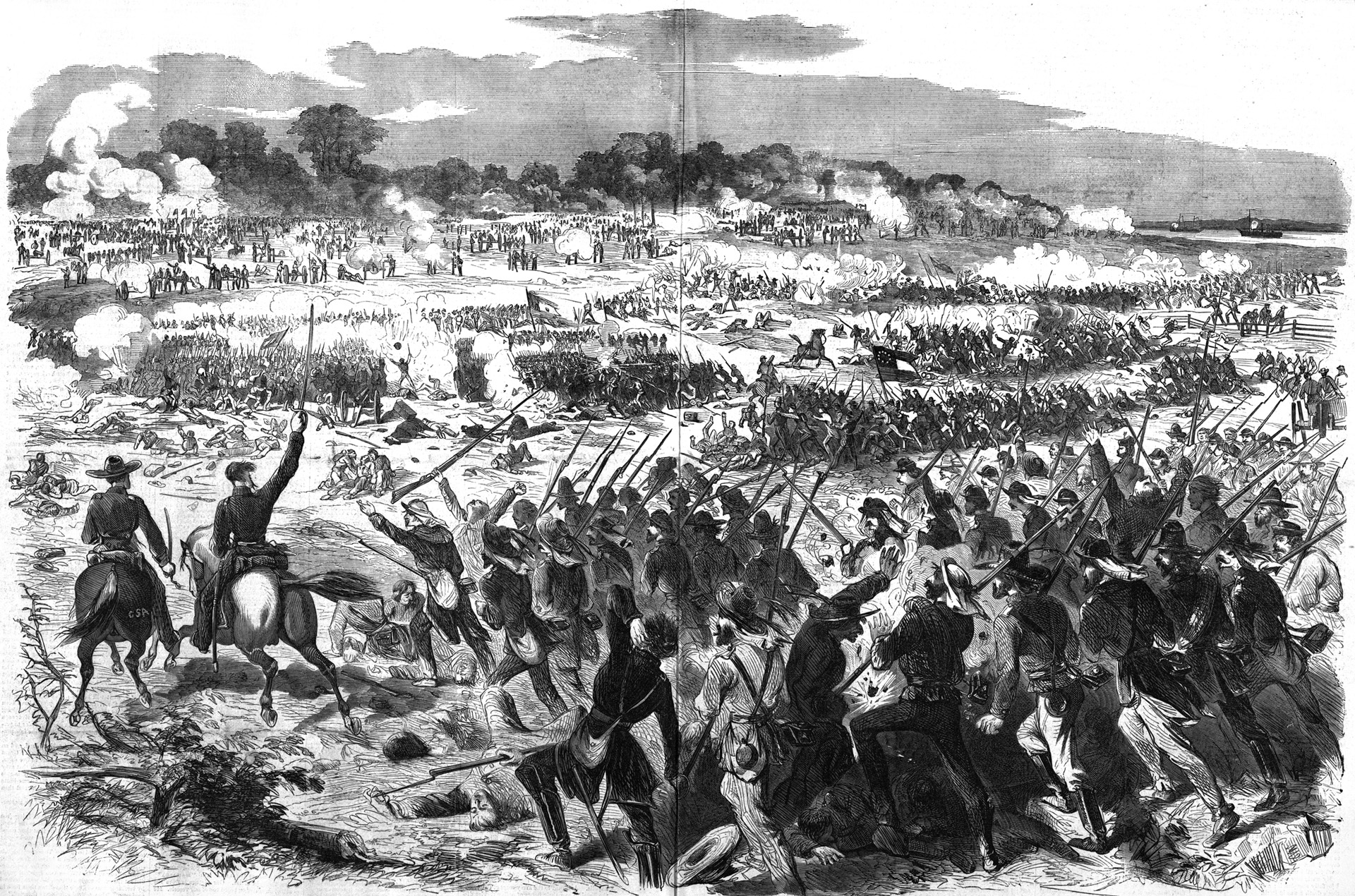 Confederate troops assaulting Malvern Hill quickly became pinned down. Their commanders knew it was suicide to proceed, but they had orders to continue the attack.