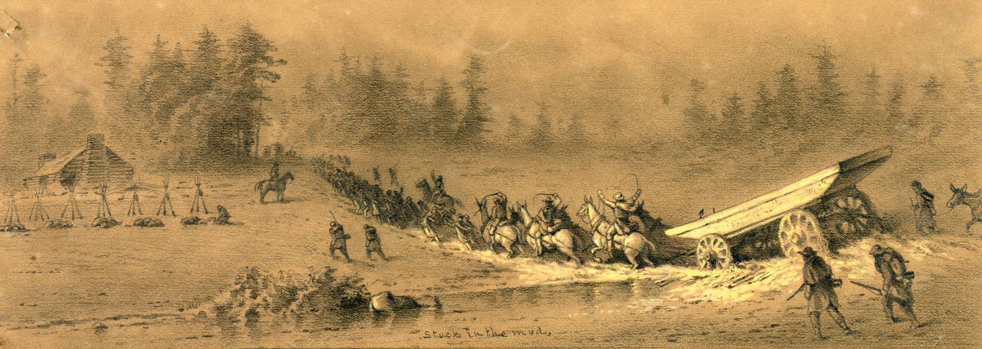 A Union column tramps through the rain during Maj. Gen. Ambrose Burnside’s January 1863 Mud March. Burnside’s replacement, Maj. Gen. Joseph Hooker, improved intelligence operations significantly when he took command.