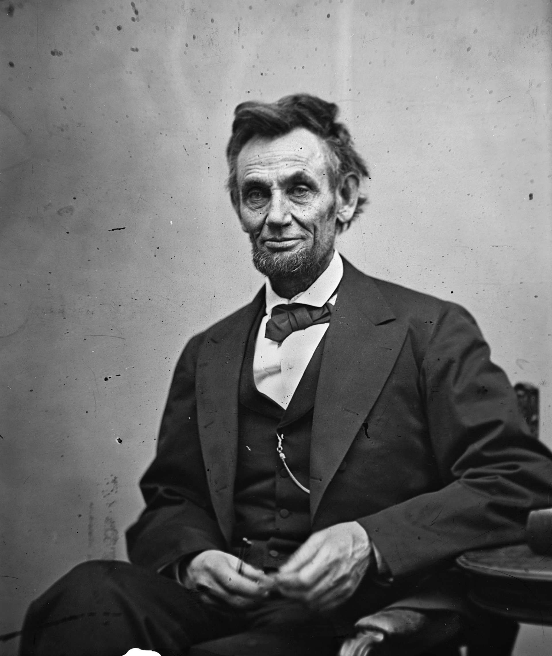 A visibly war-weary Abraham Lincoln posed for this photograph by Alexander Gardner on February 5, 1865. Two months later the president was assassinated.